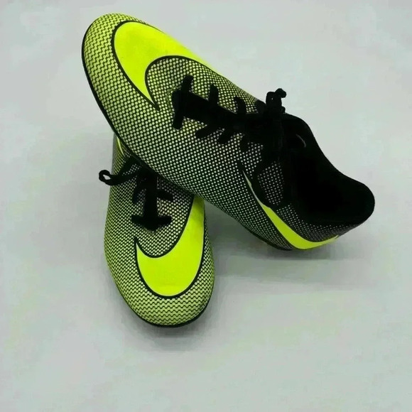 Nike Other - Nike Cleats Kids Size 5Y Children's Sports Neon Volt Green Shoes Youth